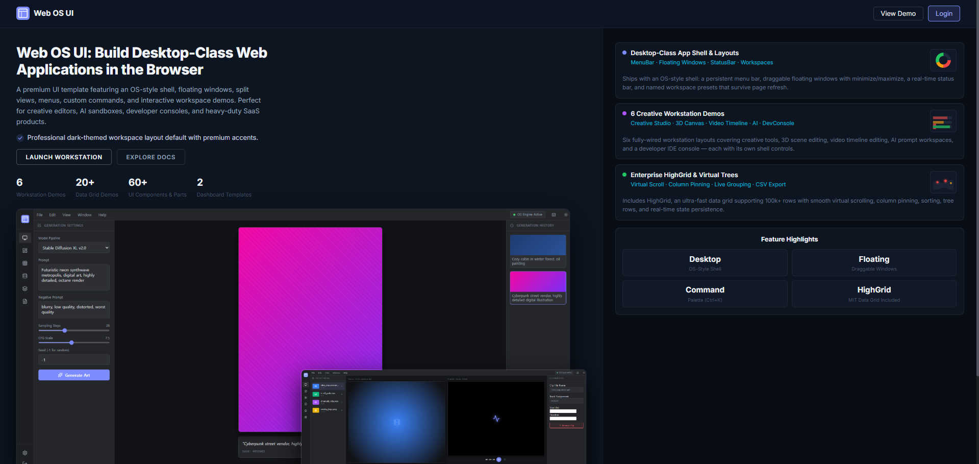 Web OS UI Preview